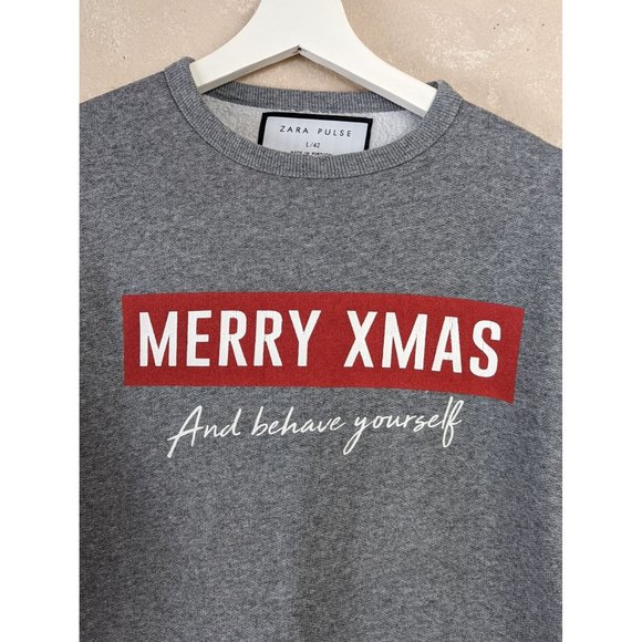Zara Pulse Boy's Holiday Christmas Sweatshirts Size Large/42 - Picture 2 of 8
